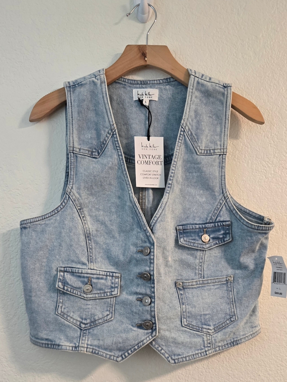 Nicole Miller Denim Vest